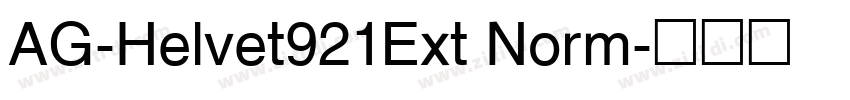 AG-Helvet921Ext Norm字体转换